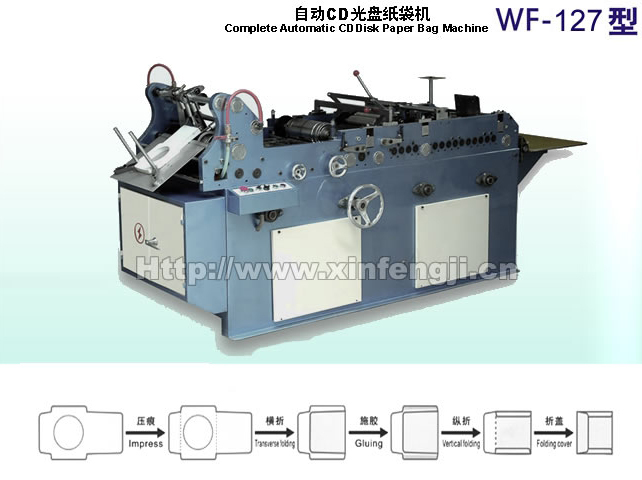 WF127 automatic CD paper bag machine